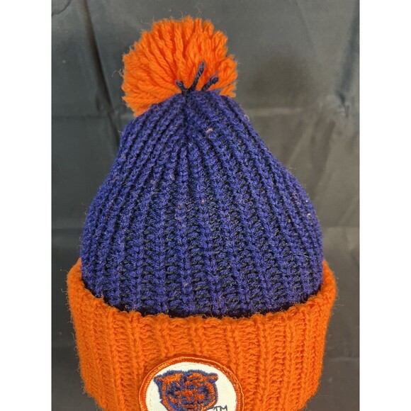 Chicago Bears NFL Vintage Sock Hat Beanie Tobagan with ball‎ - Picture 2 of 7